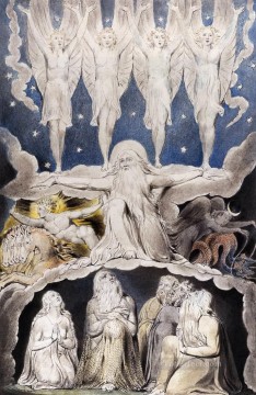  William Oil Painting - The Book Of Job Romanticism Romantic Age William Blake